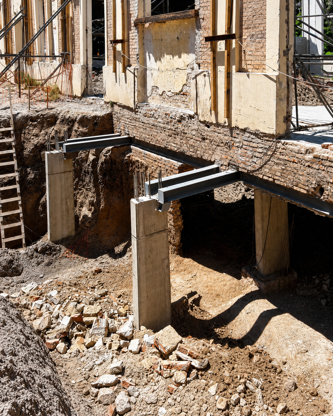 Refuerzo y refuncionalización de edificio existente
