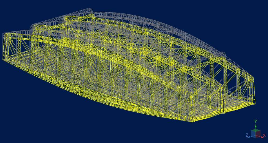 Modelado 3D de estructura curva
